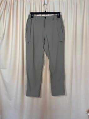 MIER‎ Womens Khaki Cargo Pants Elastic Waist Size 10 Lightweight Hiking Gorpcore